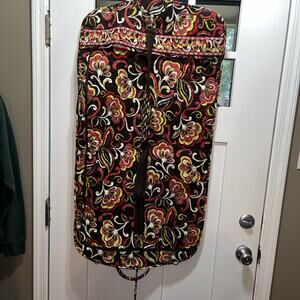 VERA BRADLEY Hanging Garment Bag - PUCCINI - Brown Pink Yellow Floral